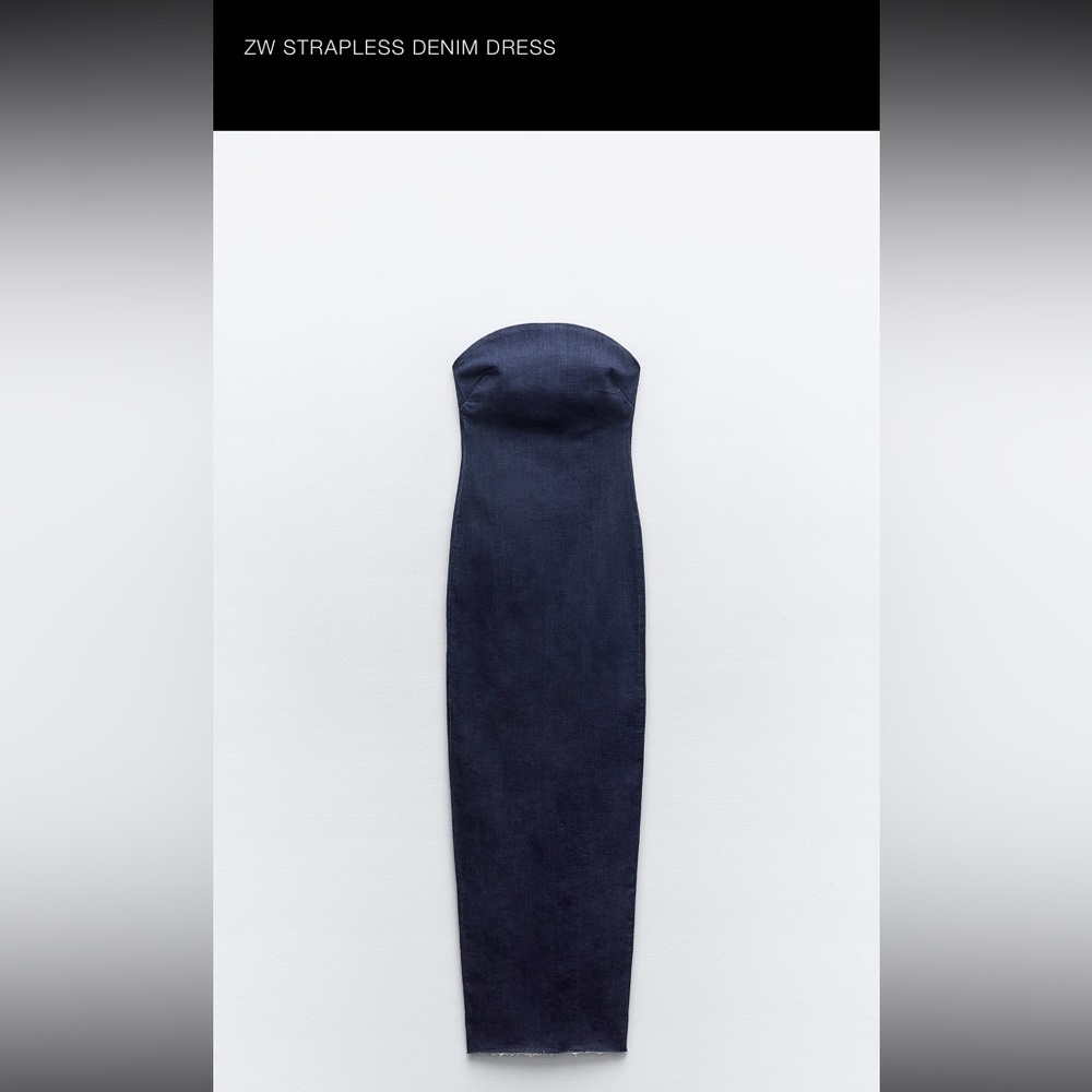 Zara maxi denim dress
